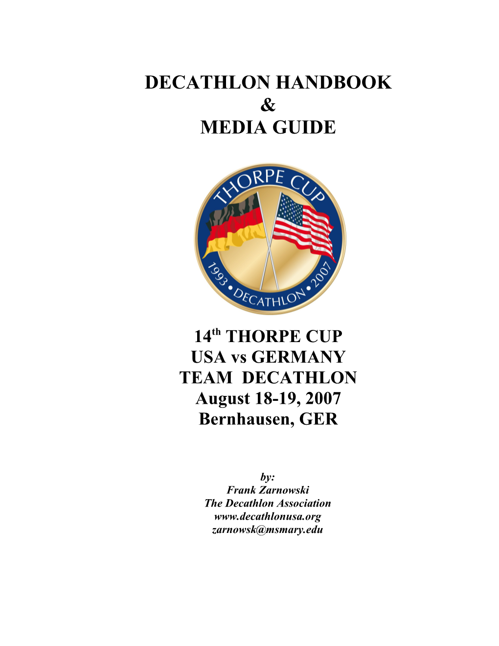 Decathlon Handbook