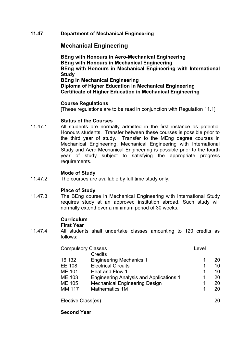 11.47Department of Mechanical Engineering