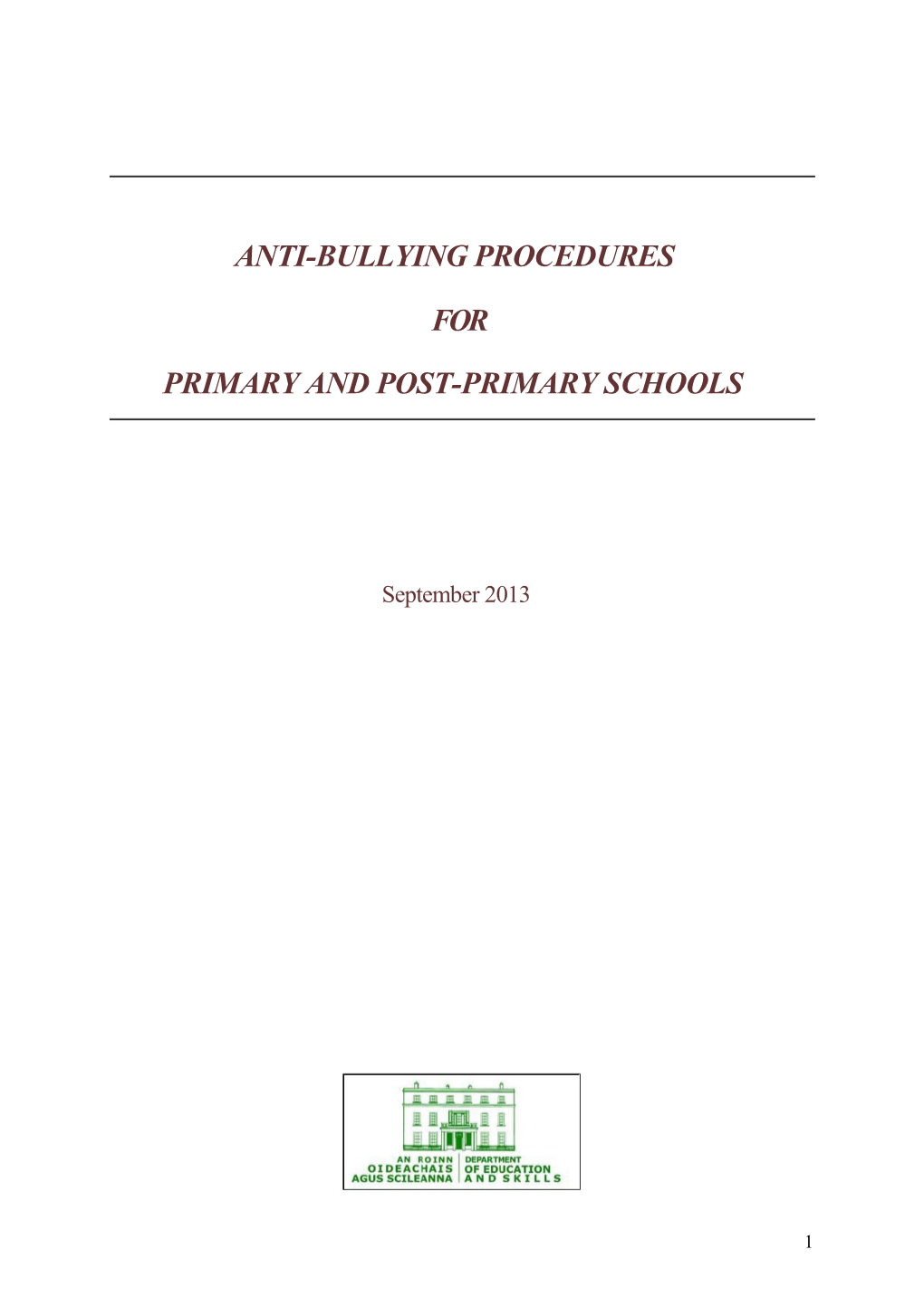 Primary and Post-Primary Schools