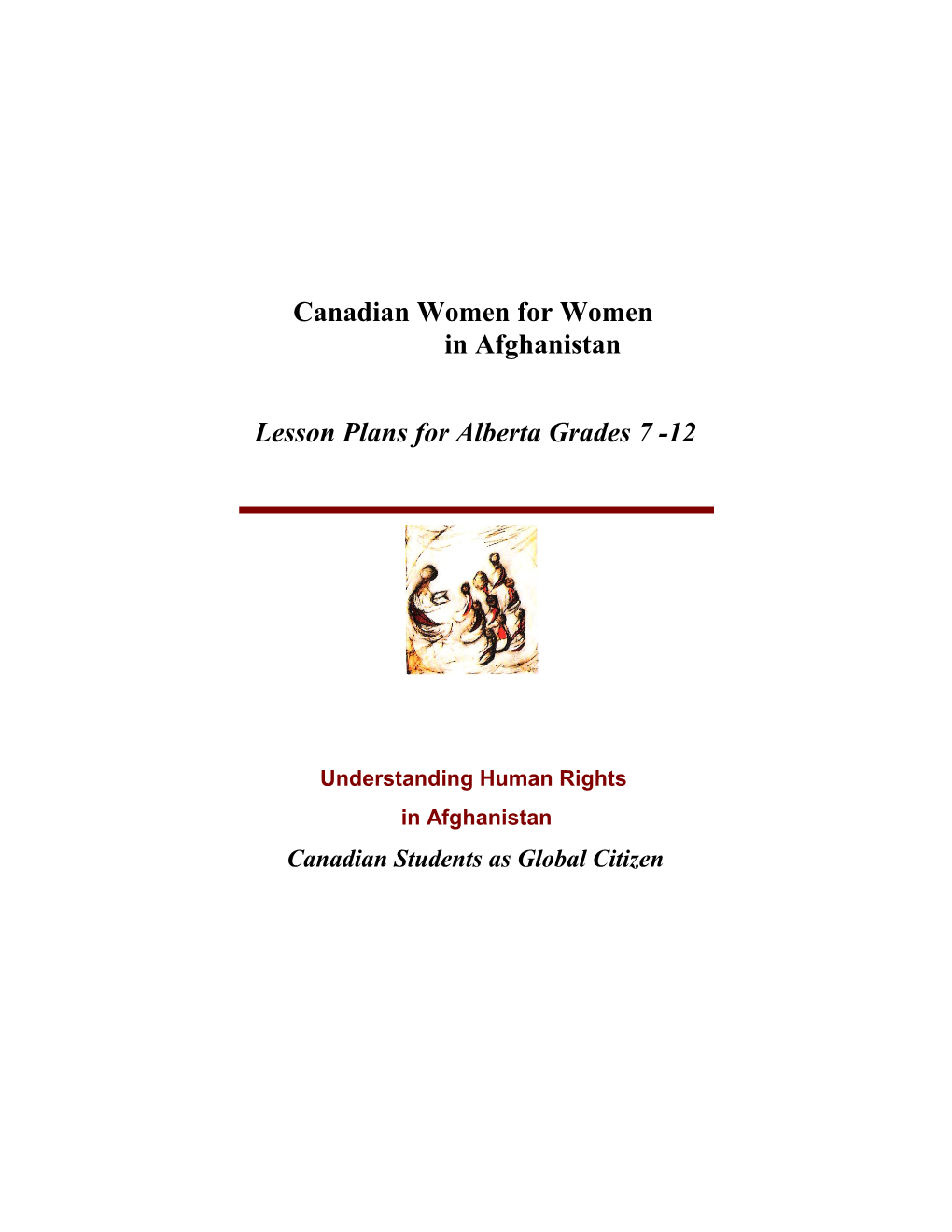 Lesson Plans for Alberta Grades 7 -12