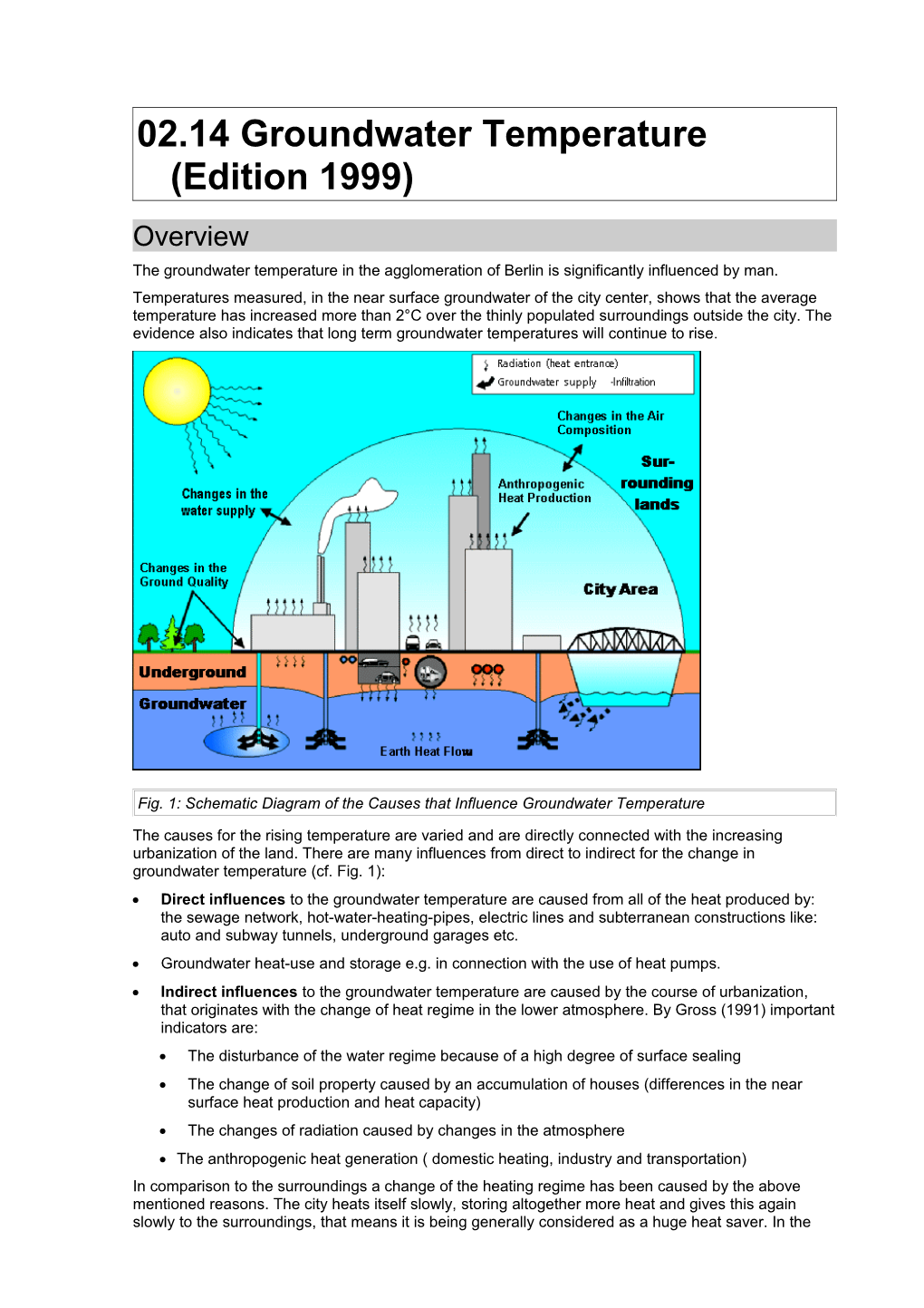 02.14 Groundwater Temperature (Edition 1999)