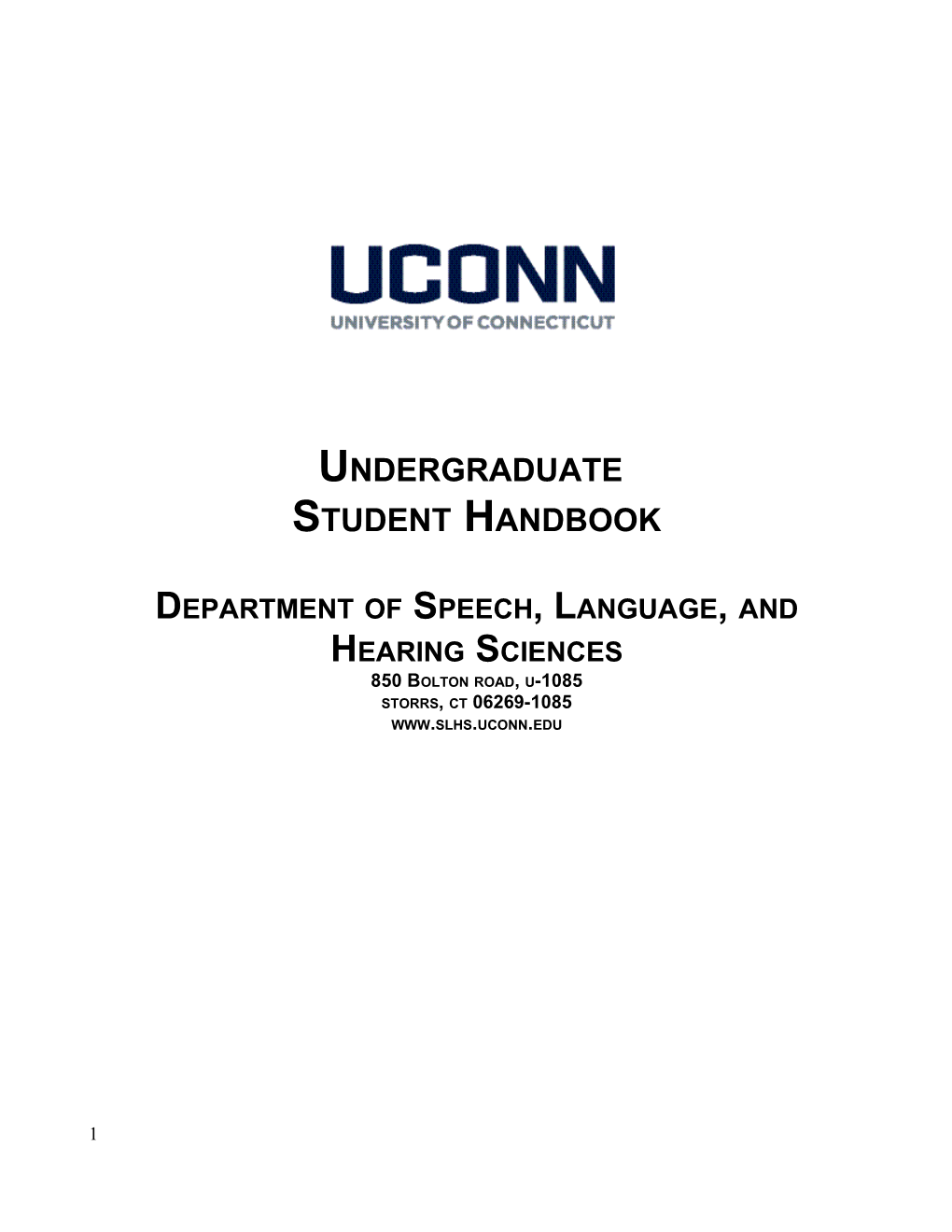 Department of Speech, Language, and Hearing Sciences