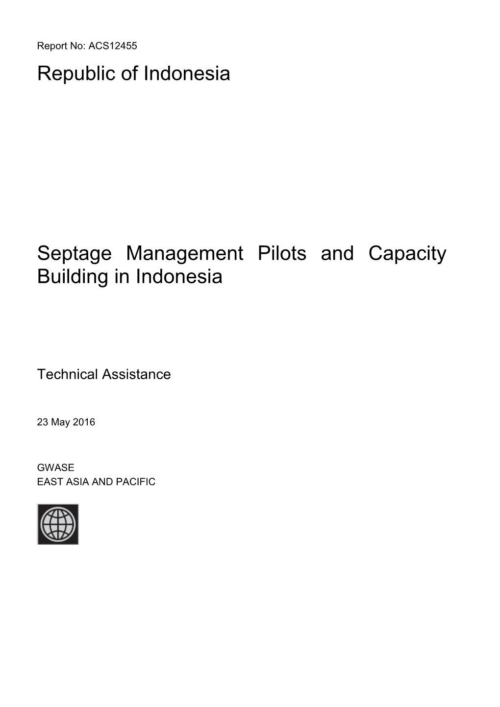 And Capacity Building in Indonesia