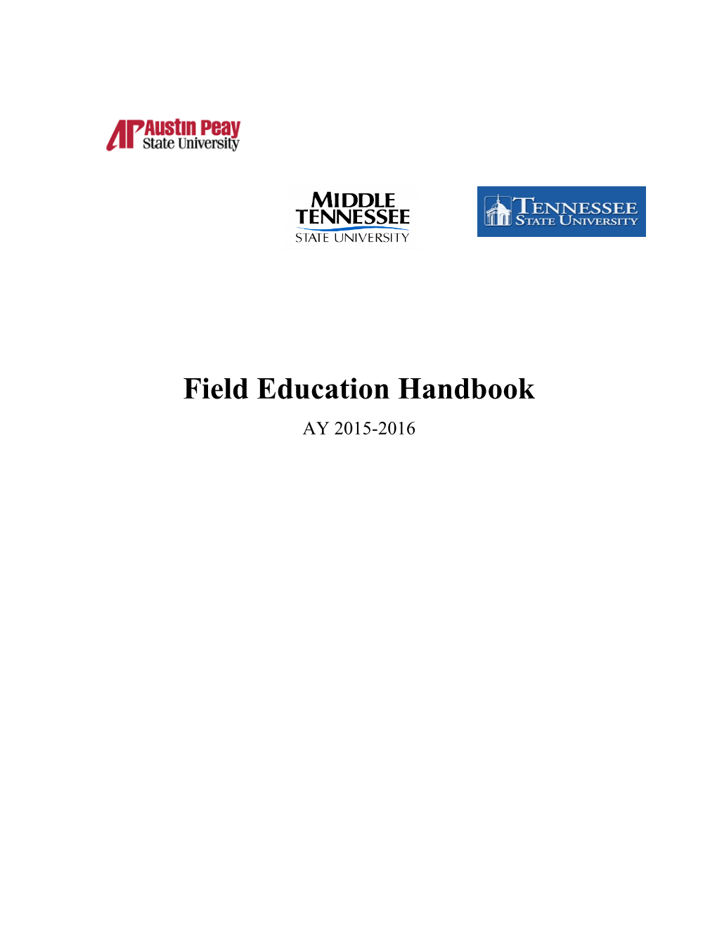 Field Education Handbook