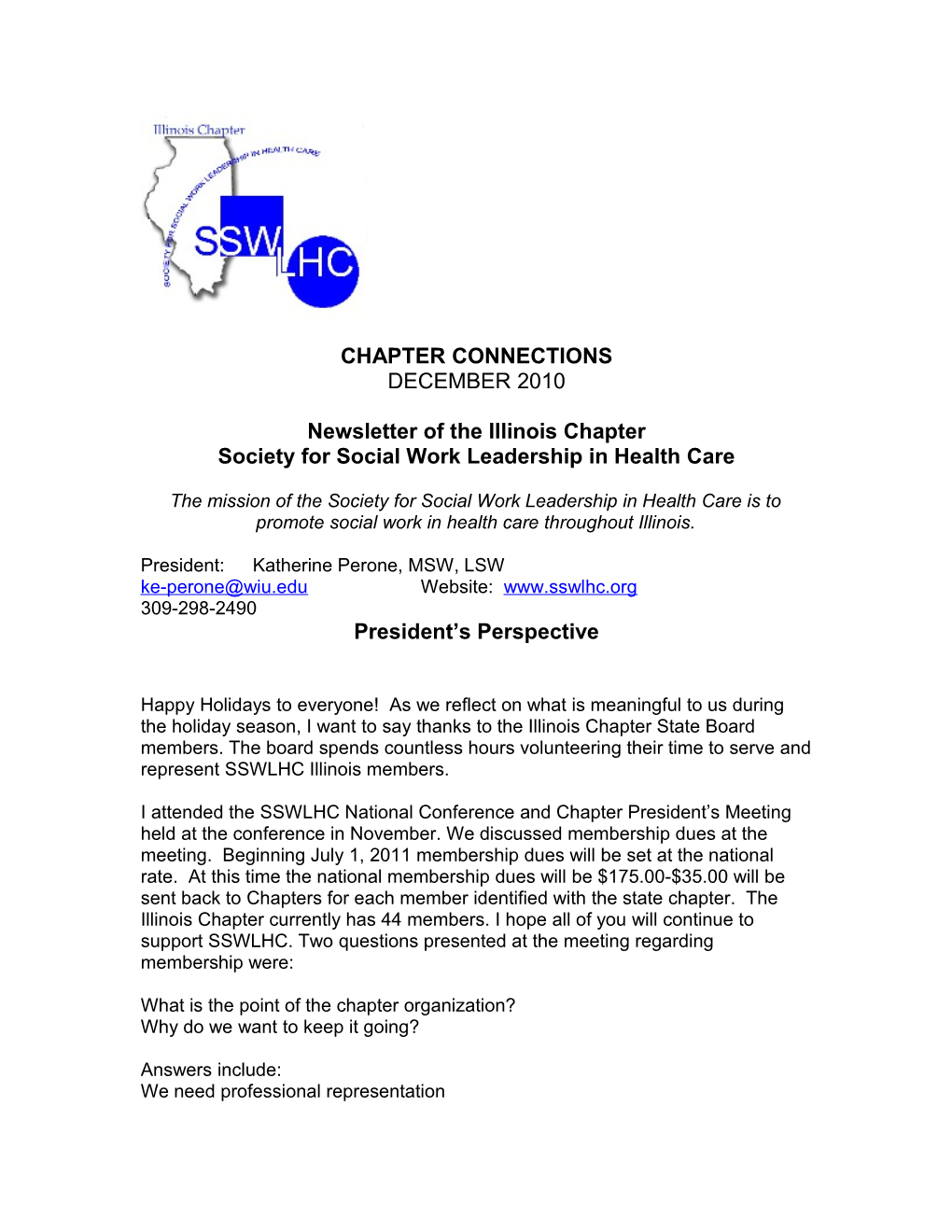 Society for Social Work Leadership in Health Care