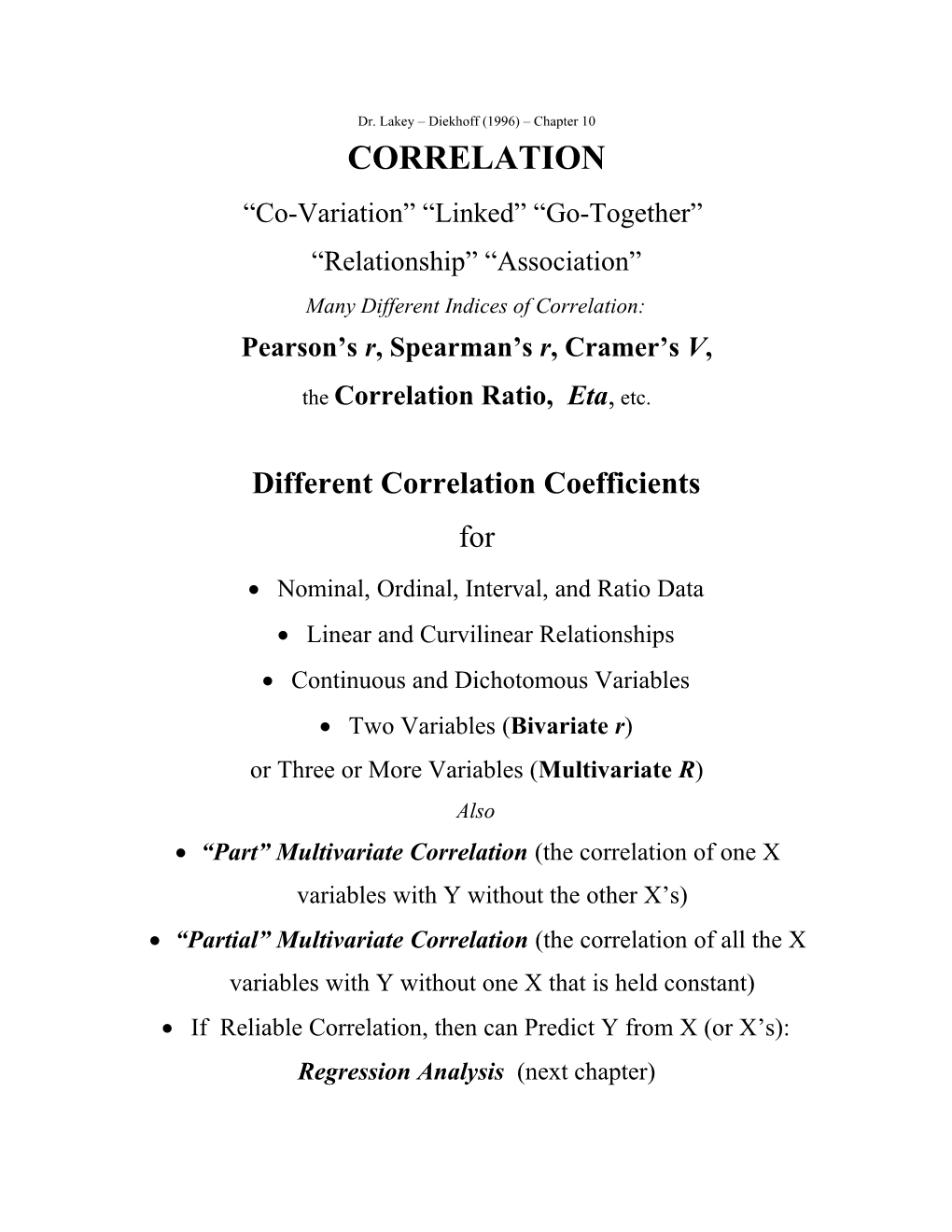 Co-Variation Linked Go-Together