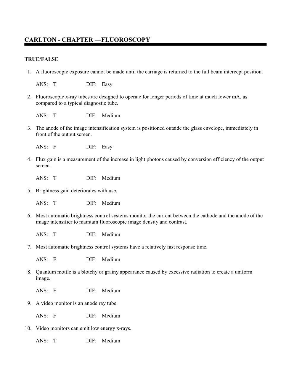 Carlton - Chapter Fluoroscopy