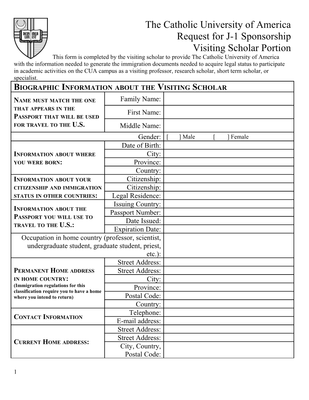 Request for Extension of F Or J Student Status