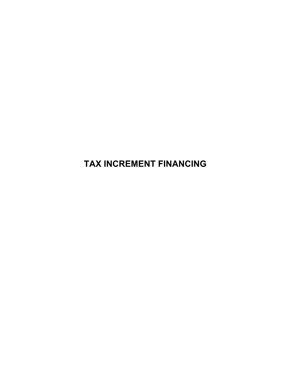 Tax Increment Financing