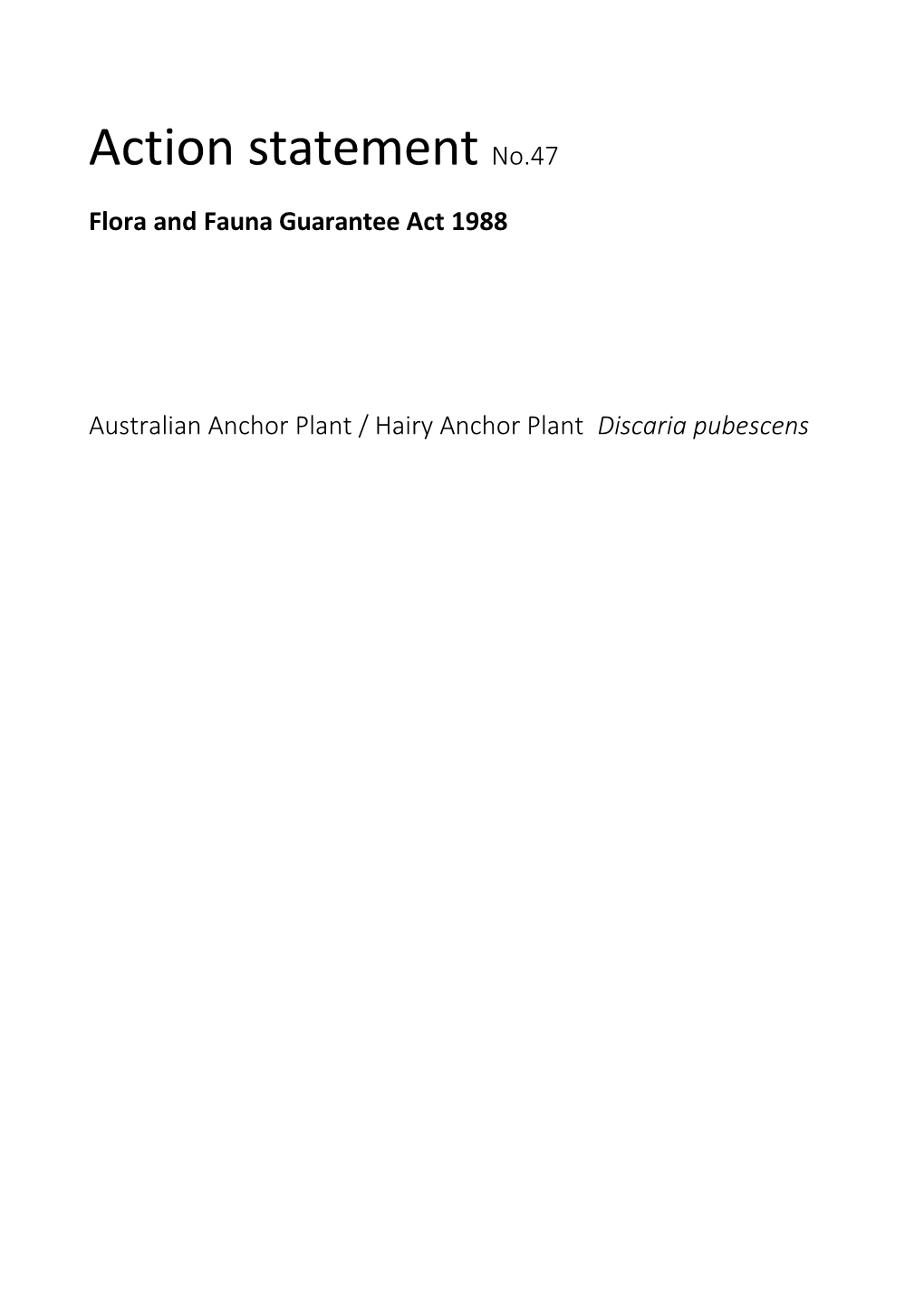 Flora and Fauna Guarantee Act1988