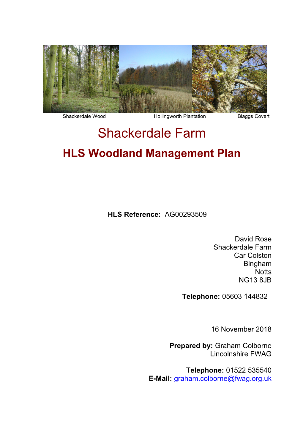 Shackerdale Wood Hollingworth Plantation Blaggs Covert