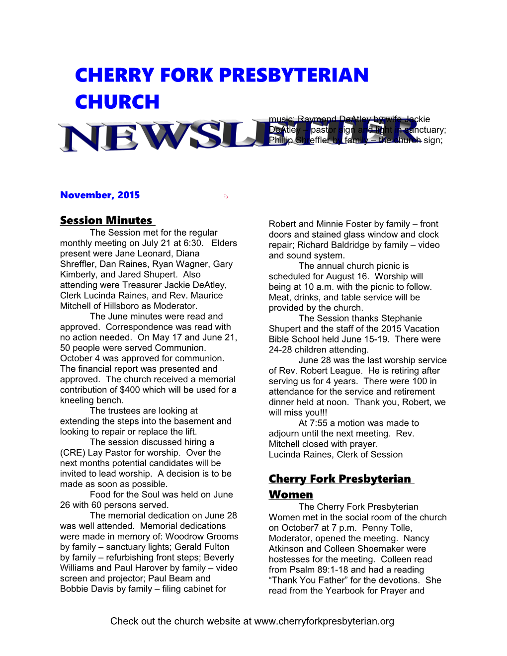 Cherry Fork Presbyterian Church