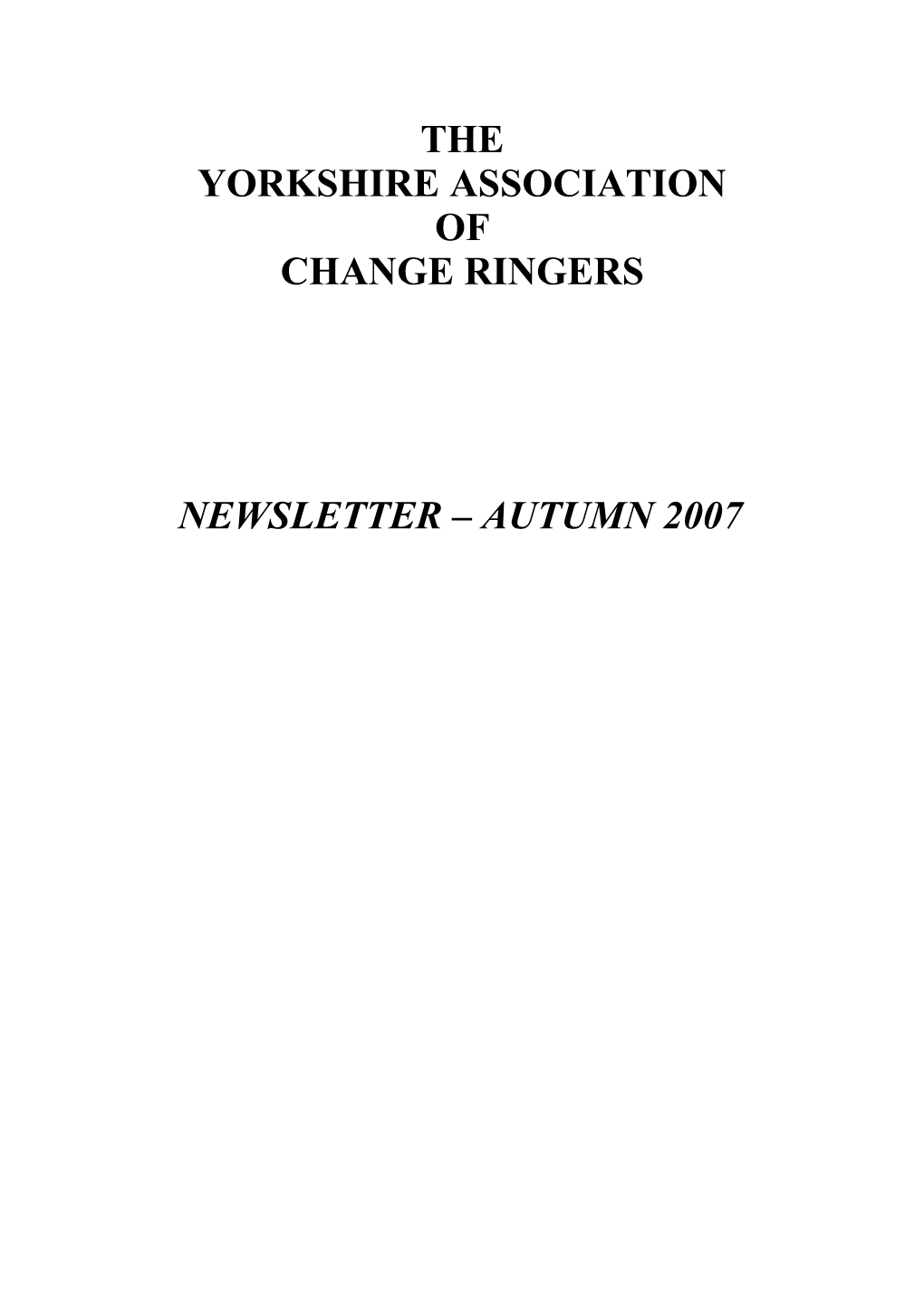 The Weekly Journal for Church Bell Ringers Since 1911