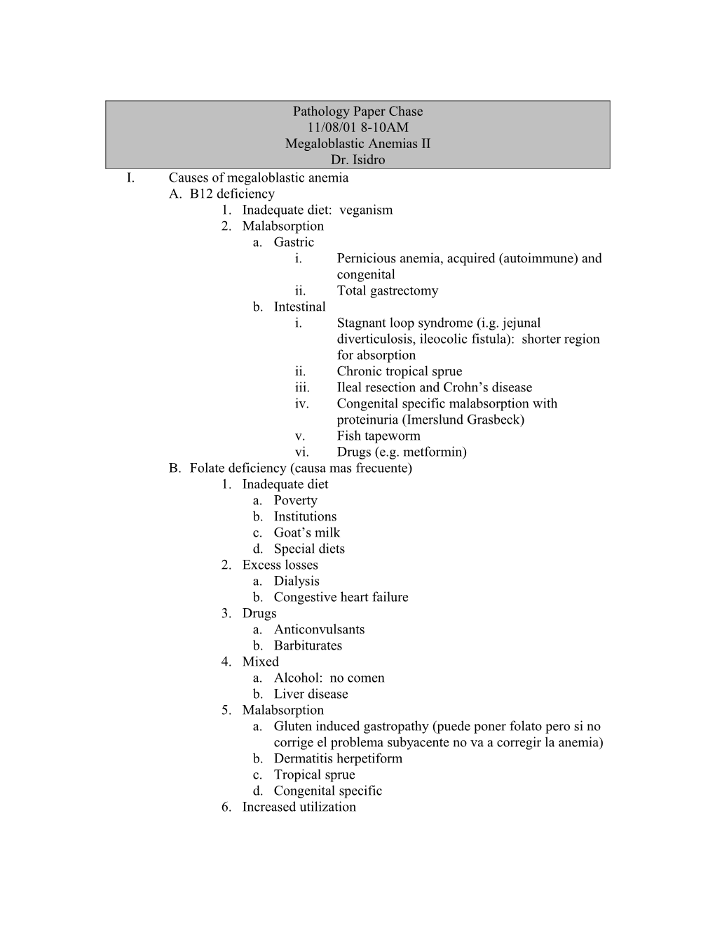 Pathology Paper Chase