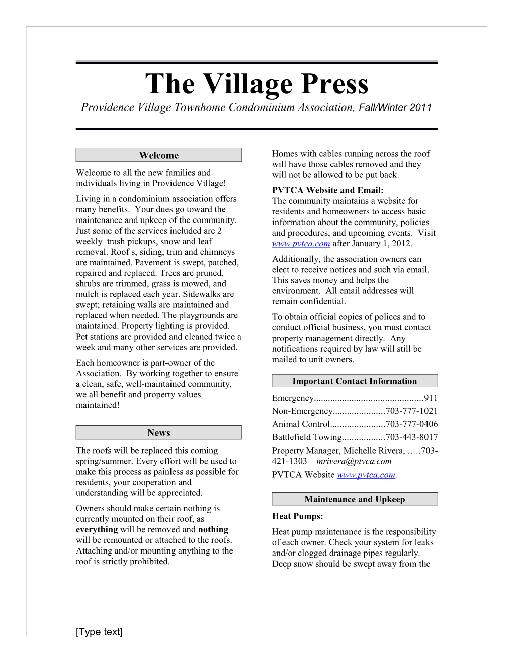 The Village Press