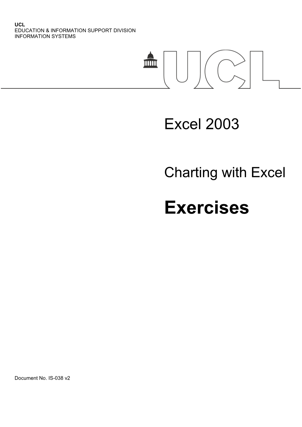 Charting with Excel - Exercises