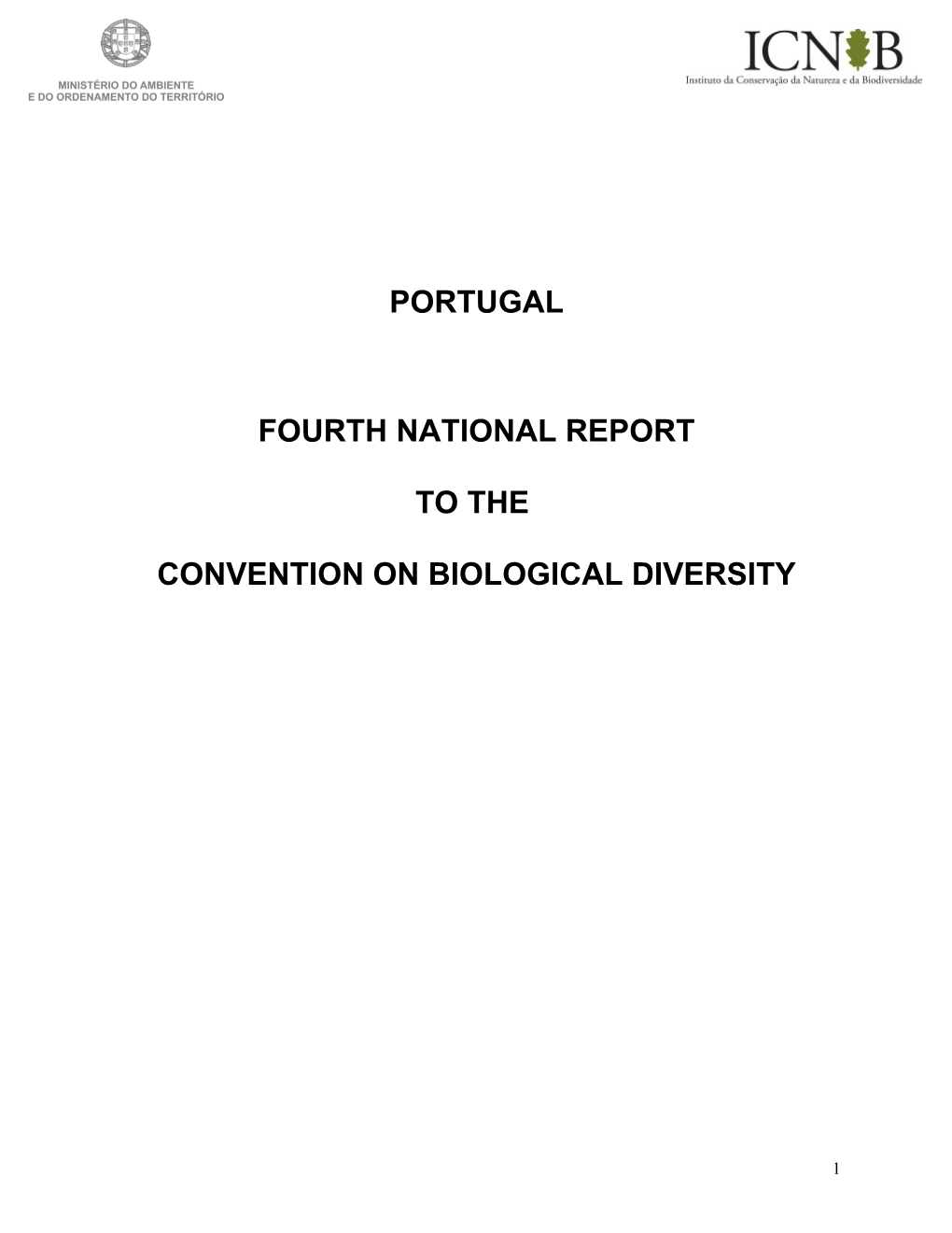 CBD Fourth National Report - Portugal (English Version)