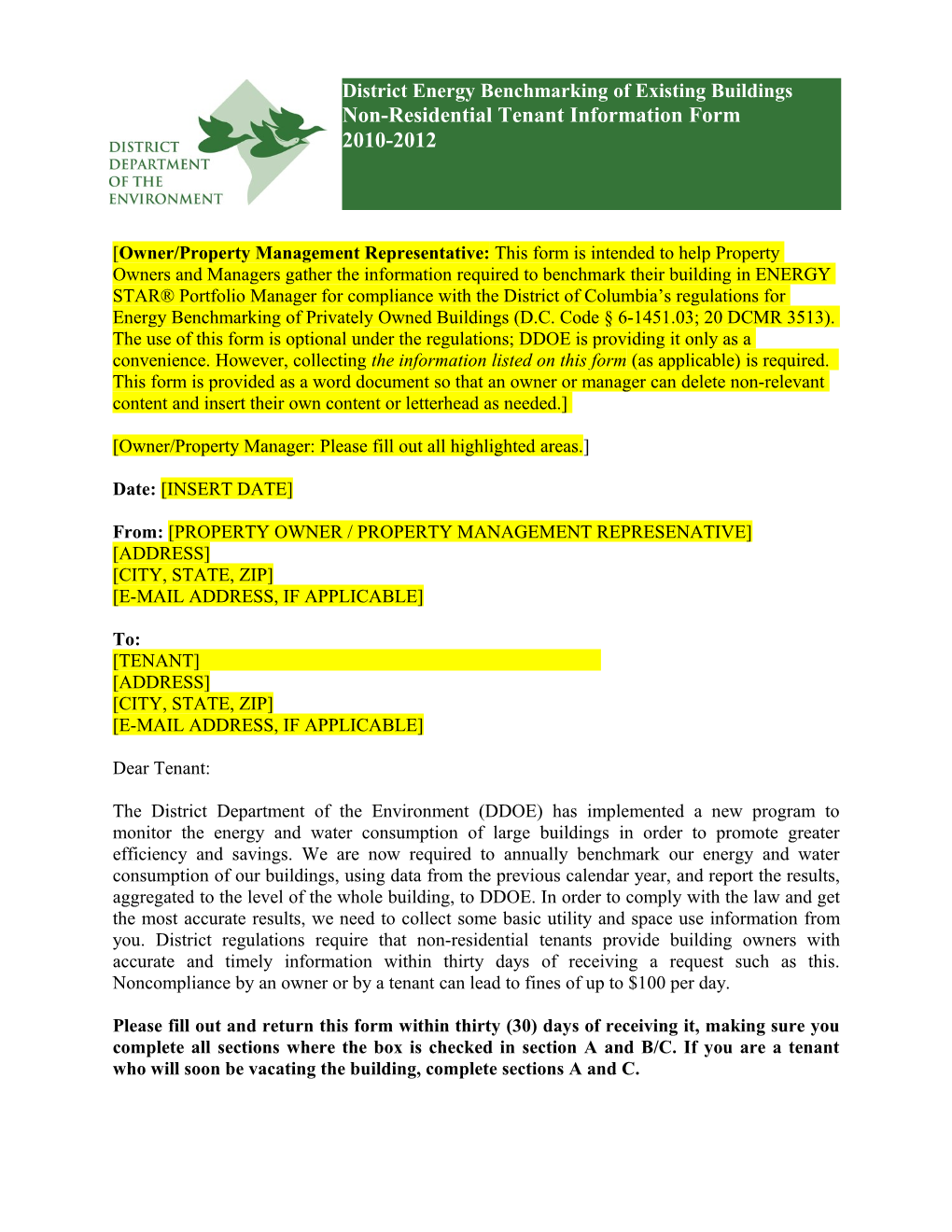 District Energy Benchmarking of Existing Buildings