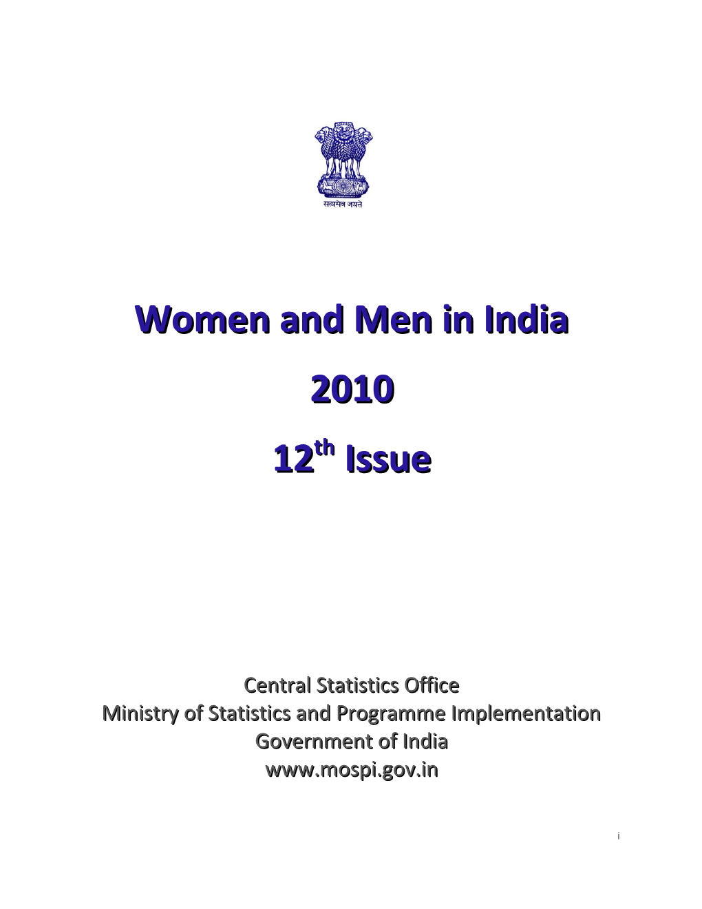 Women and Men in India