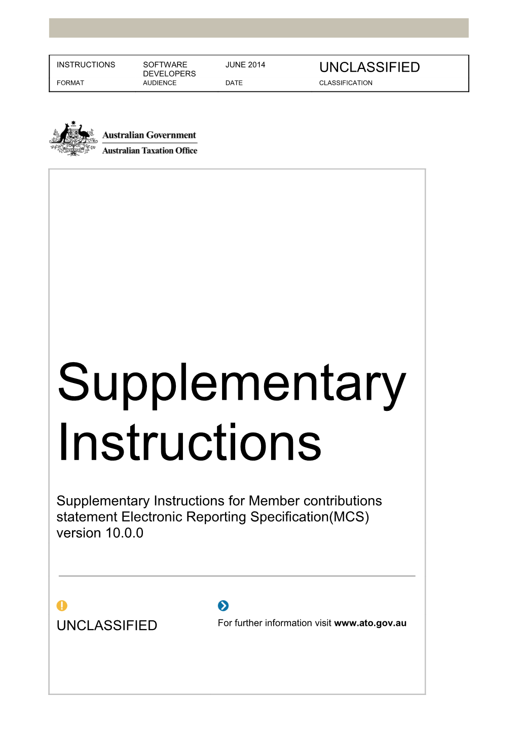 Electronic Reporting Specification - Member Contributions Statement