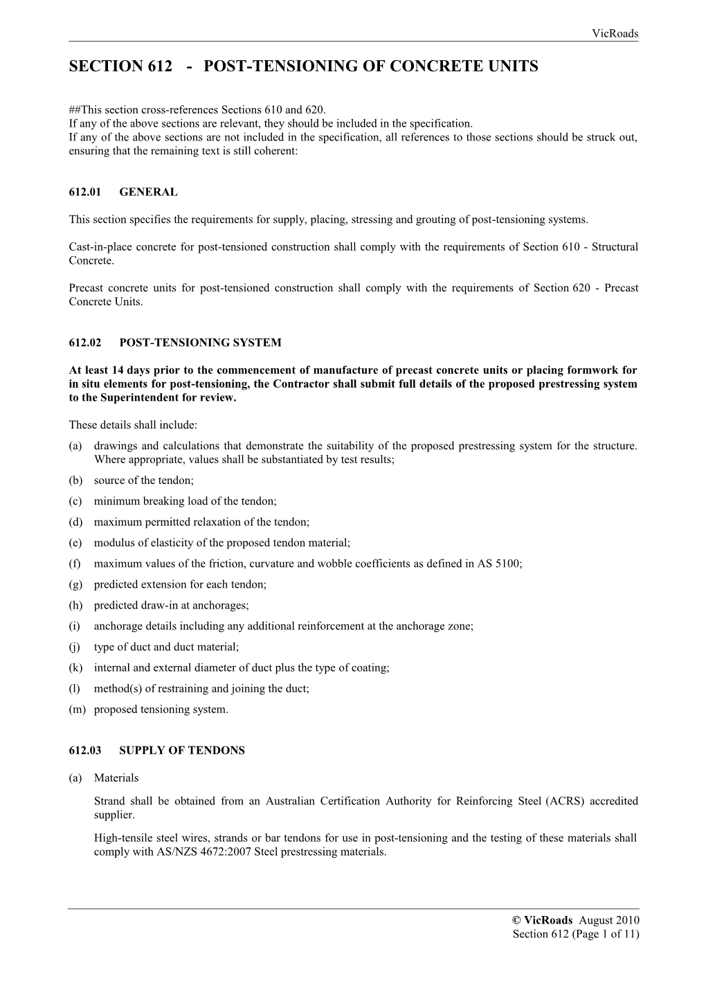 Section612posttensioning of Concrete Units