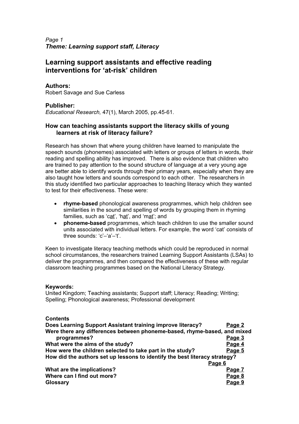 Internalising and Externalising Problems in Middle Childhood: a Study of Indian and English
