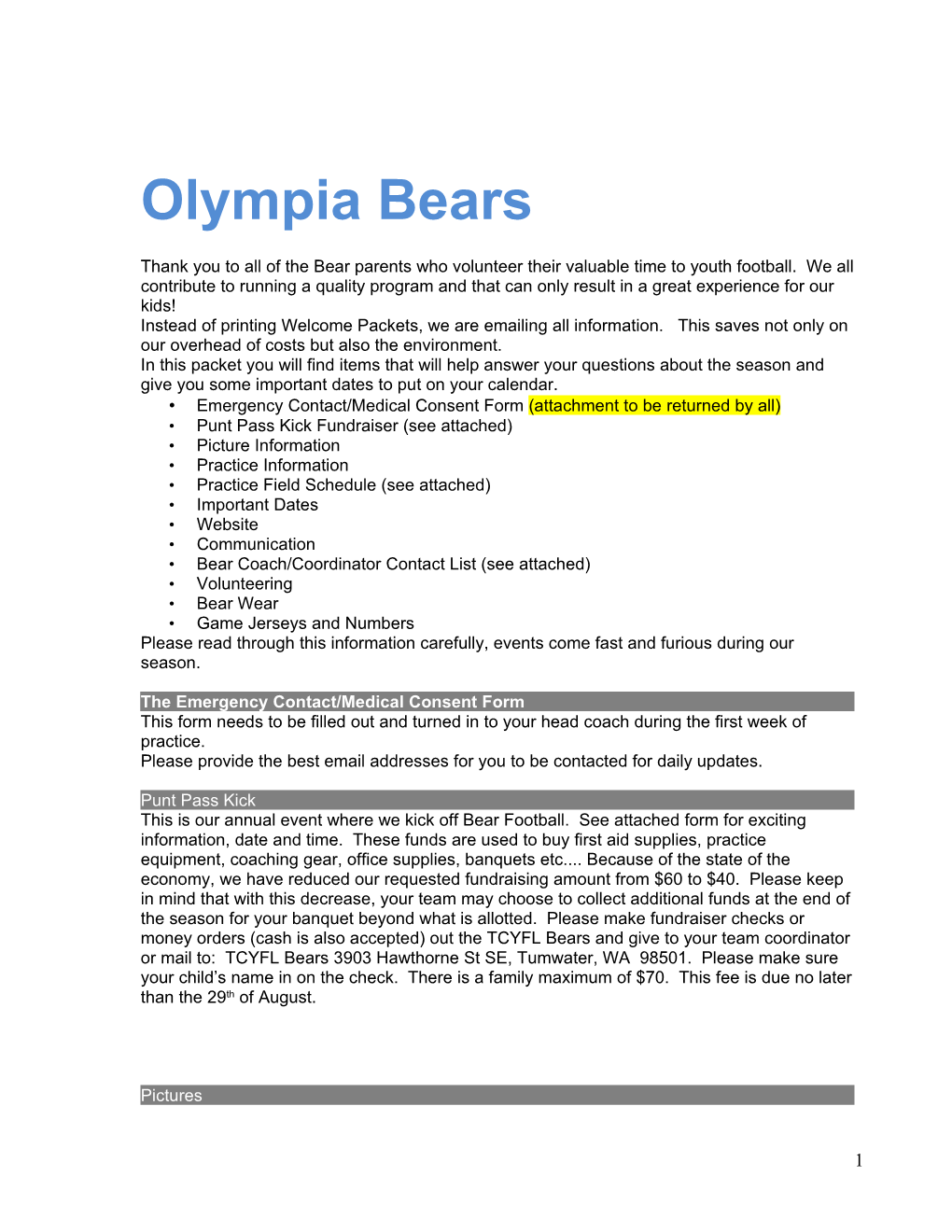 Olympia Bears