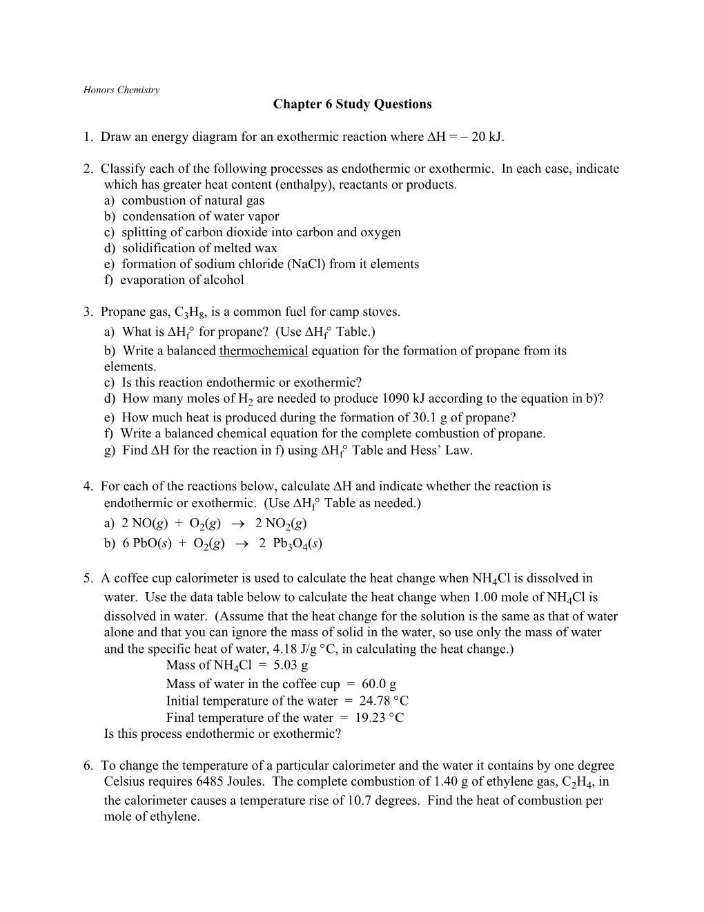 Chapter 6 Study Questions