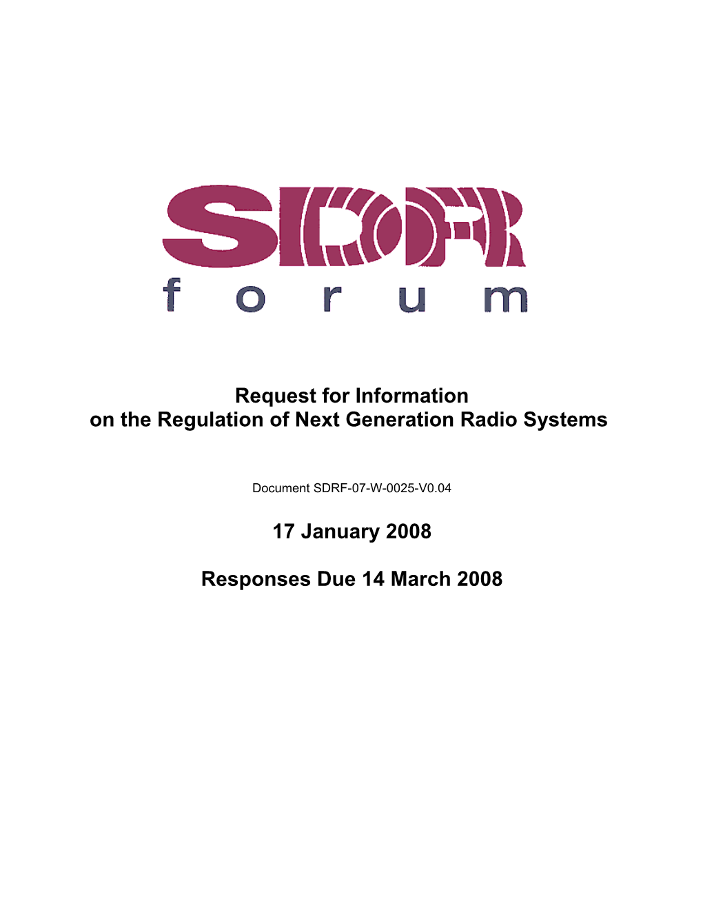 On the Regulation of Next Generation Radio Systems