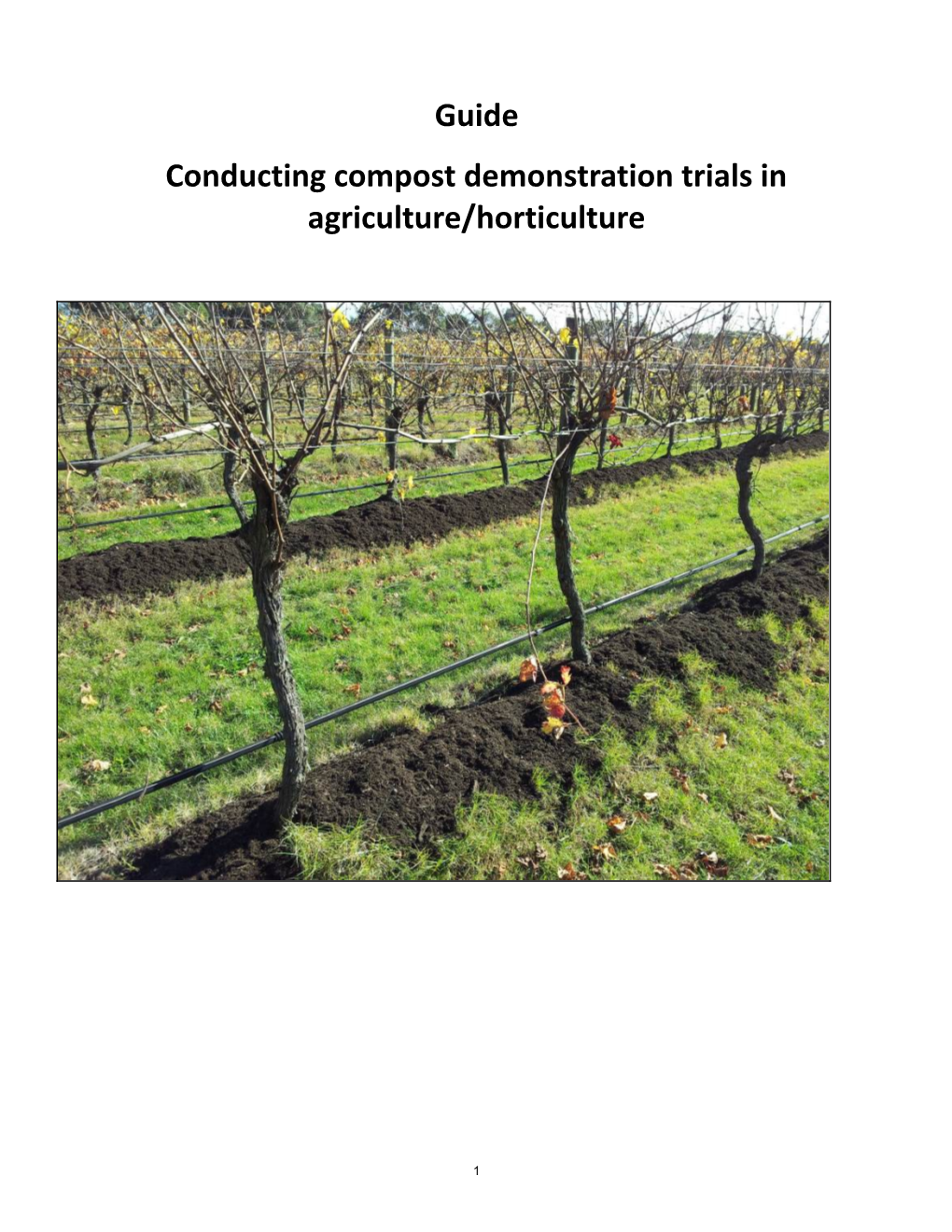 Conductingcompost Demonstration Trials in Agriculture/Horticulture