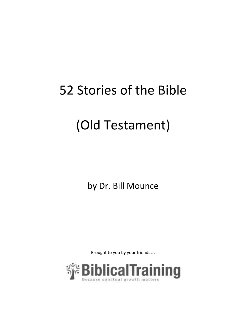 52 Stories of the Bible