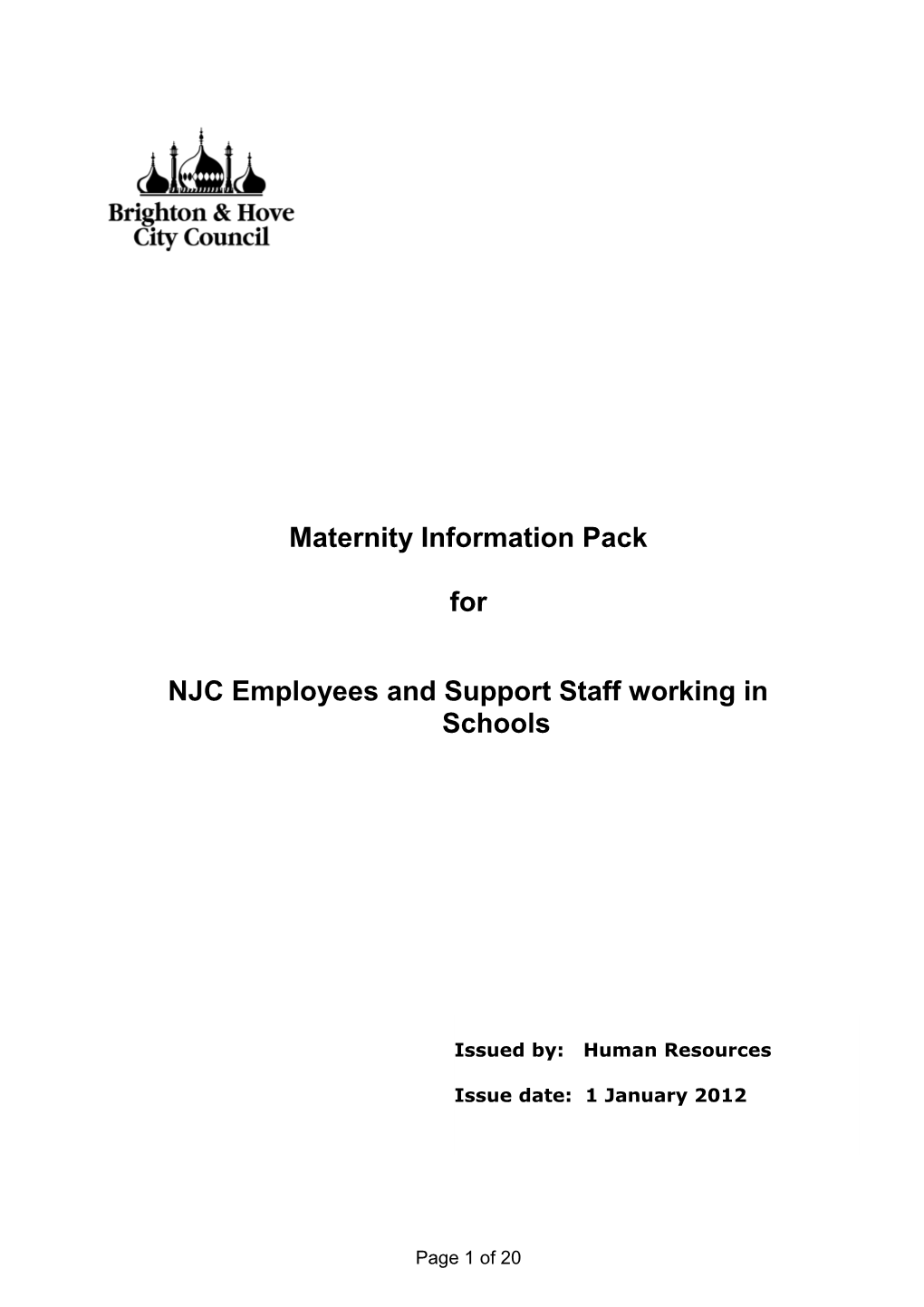 Maternity Information Pack