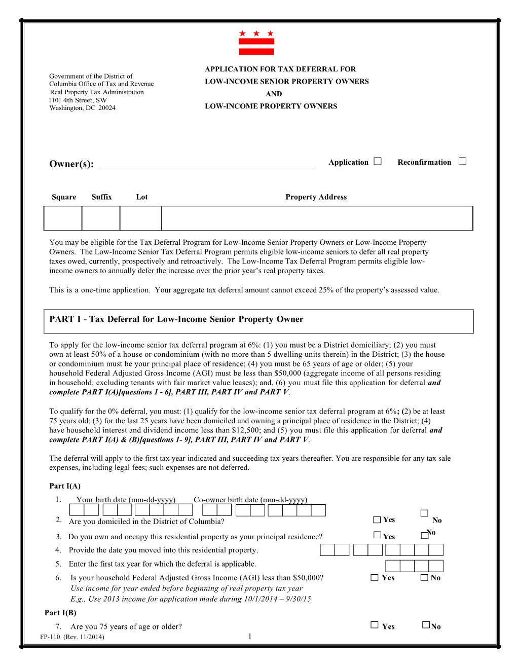 Tax Deferral Form 2006
