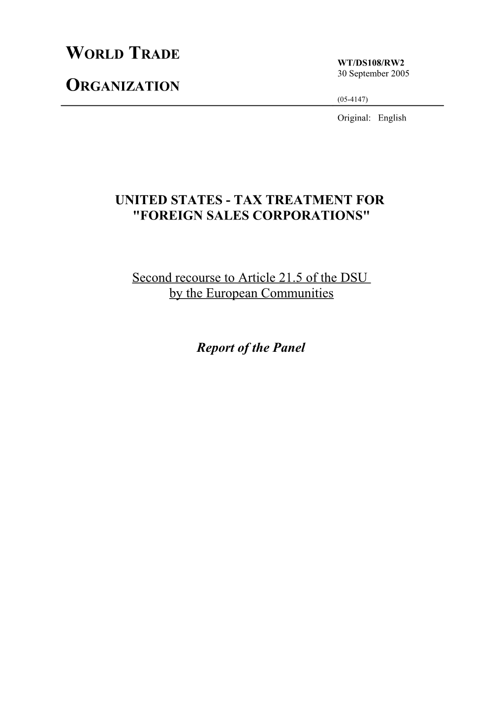 United States - Tax Treatment For
