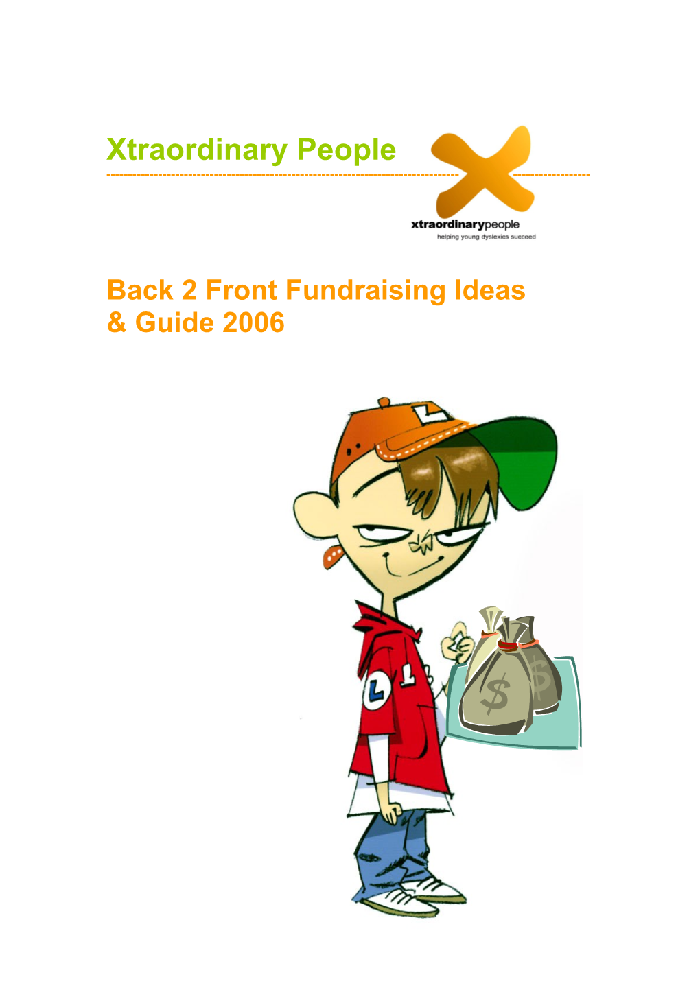 Back 2 Front Fundraising Ideas