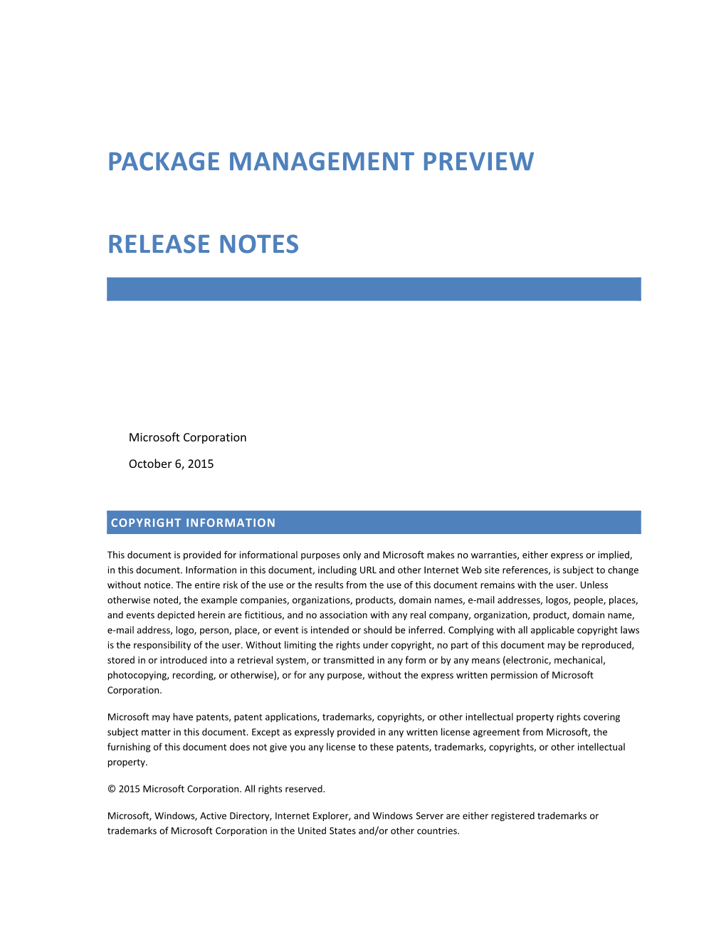 Windows Management Framework 5.0 Preview February 2015 Release Notes