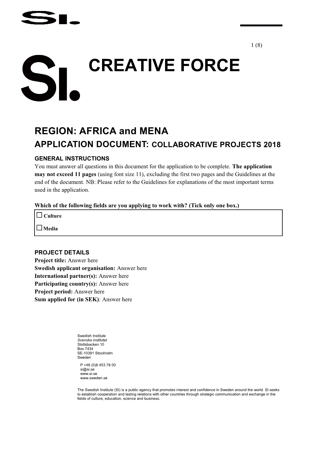 REGION: AFRICA and MENA