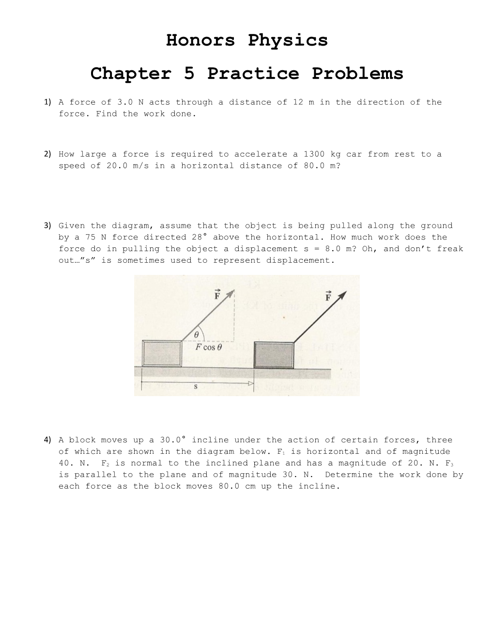 Chapter 5 Practice Problems