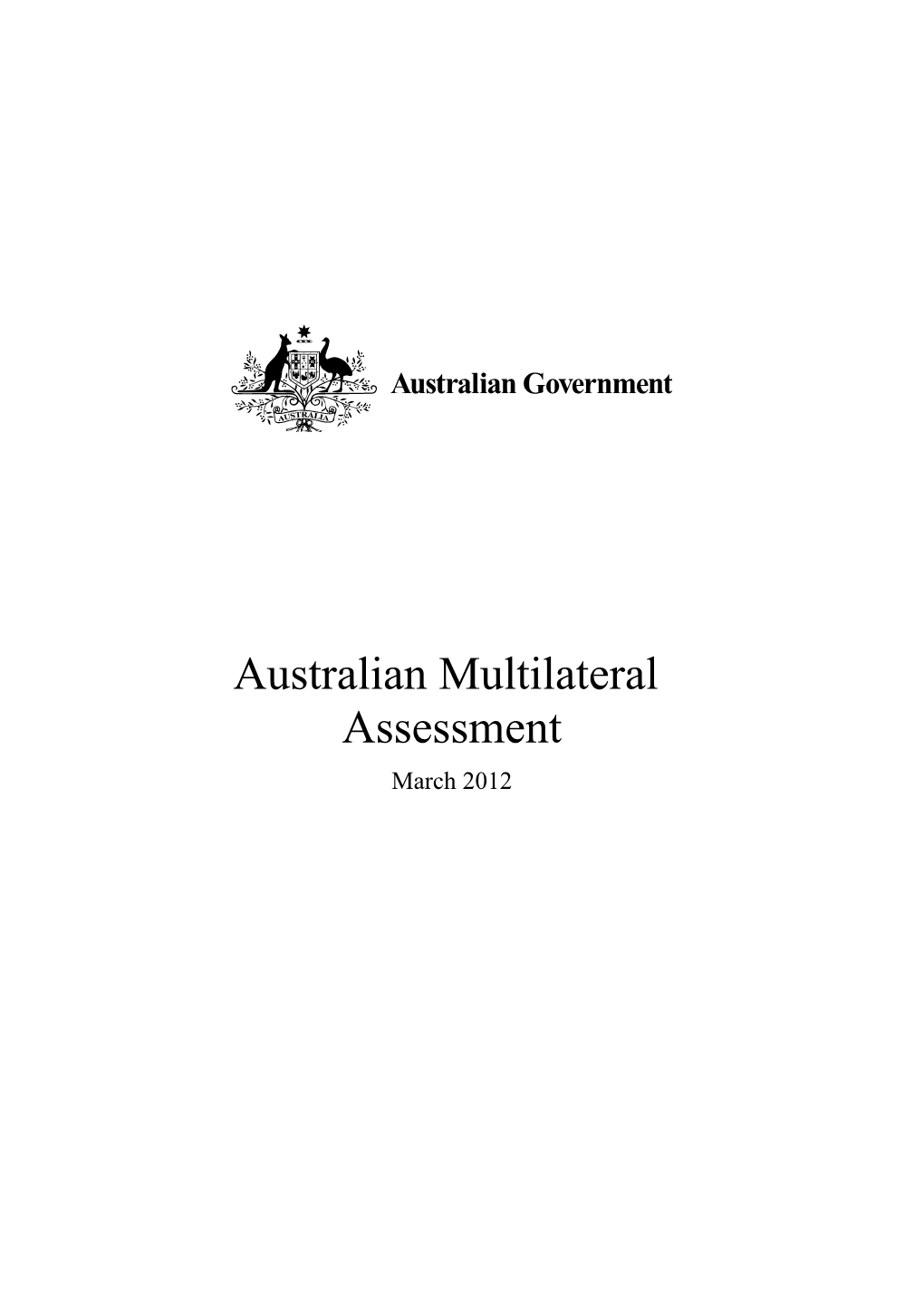 Australian Multilateral Assessment
