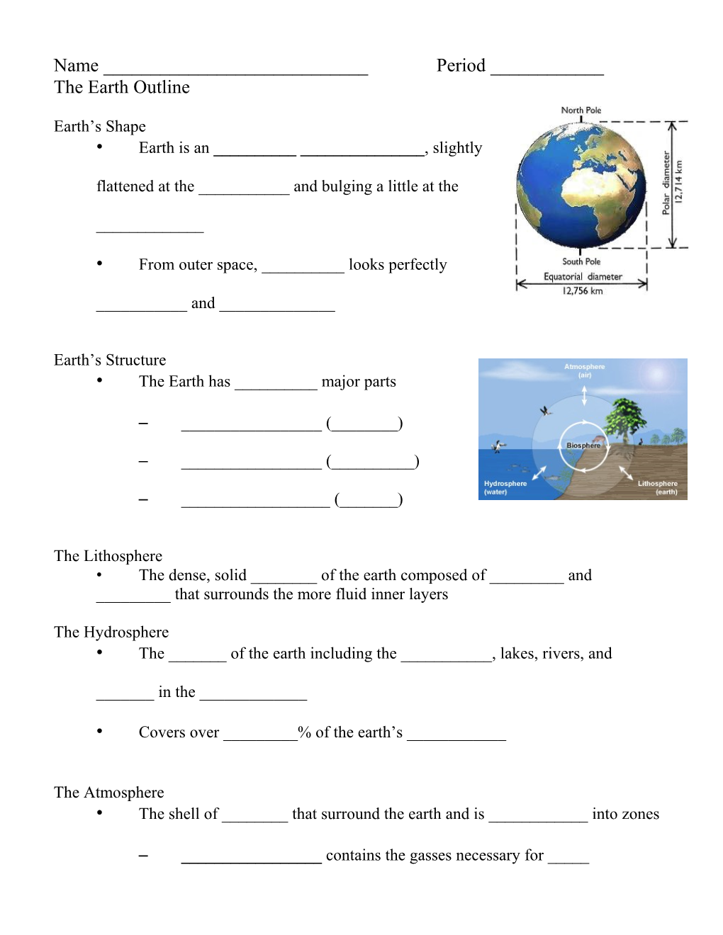 The Earth Outline