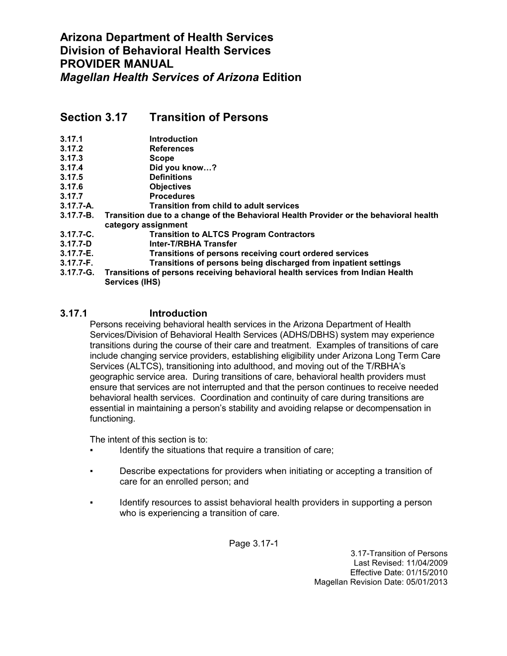 Division of Behavioral Health Services