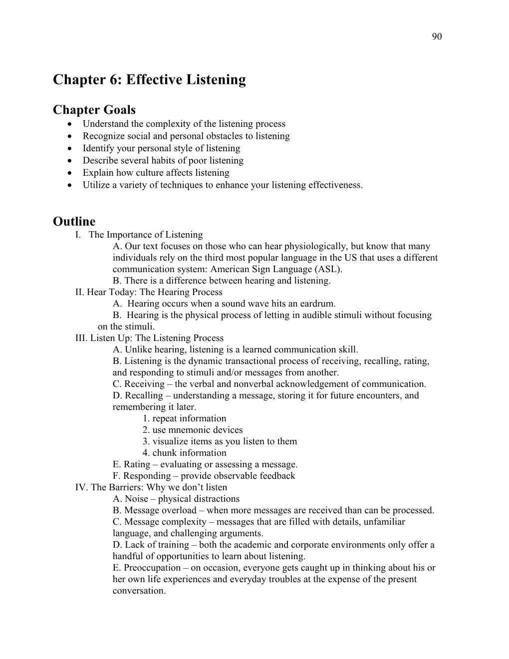 Chapter 5: Listening and Responding