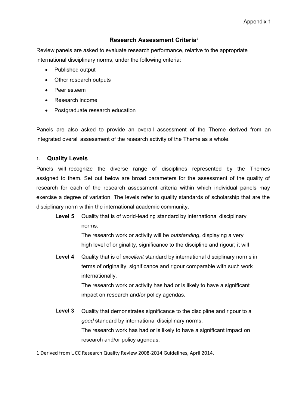 Research Assessmentcriteria 1