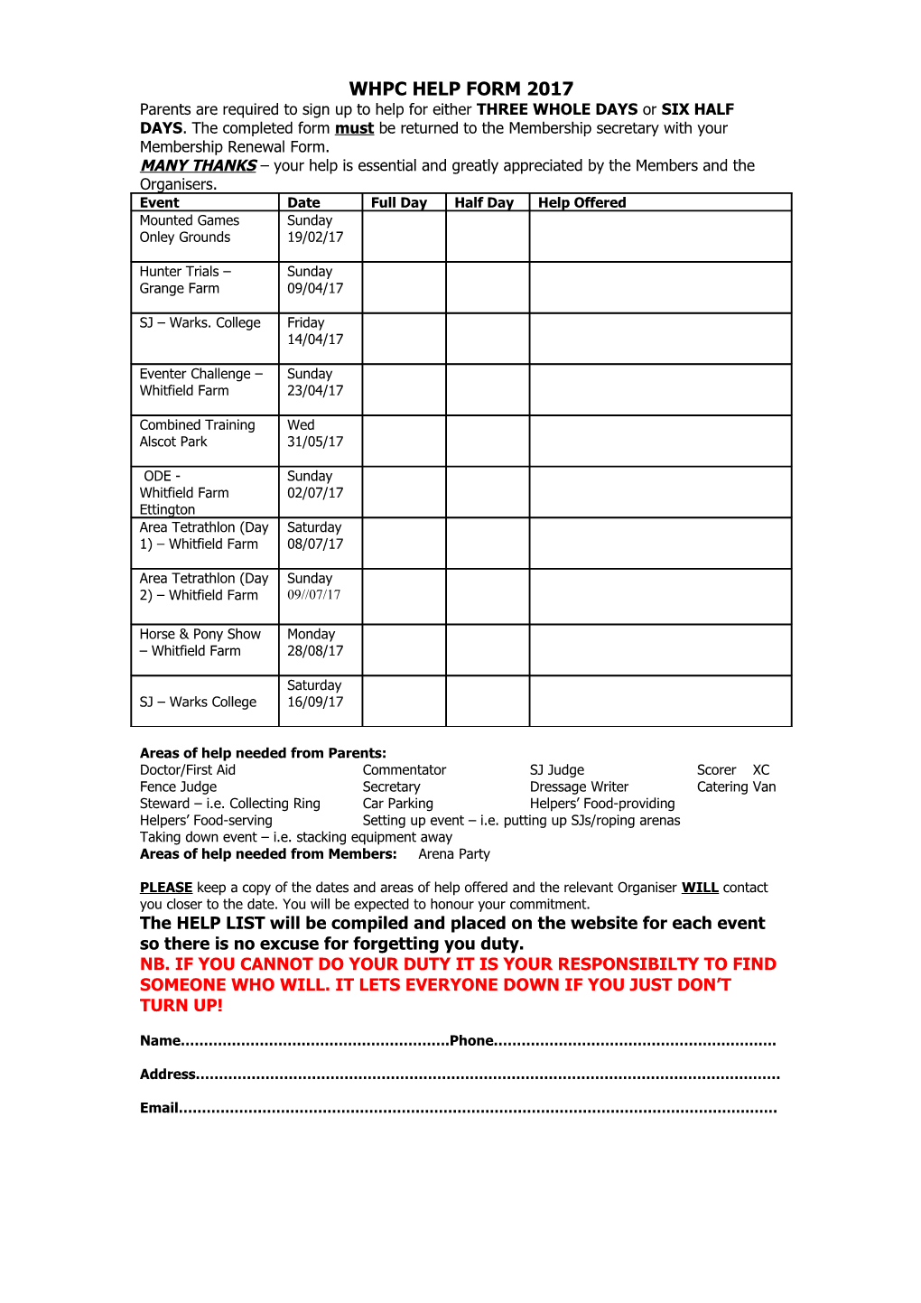 Whpc Help Form 2005