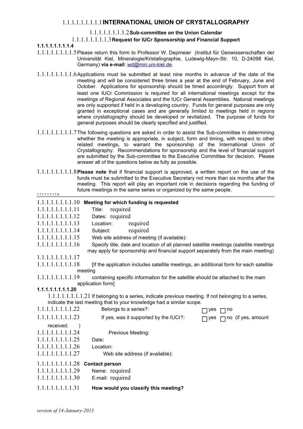 International Union of Crystallography