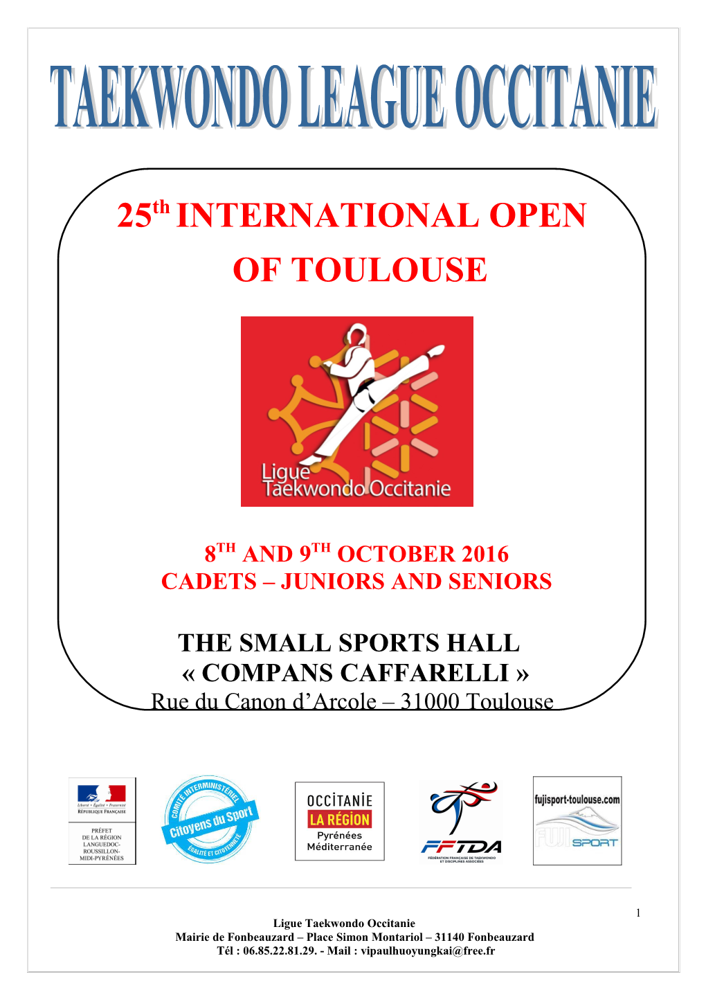 Open International De Taekwondo De Toulouse