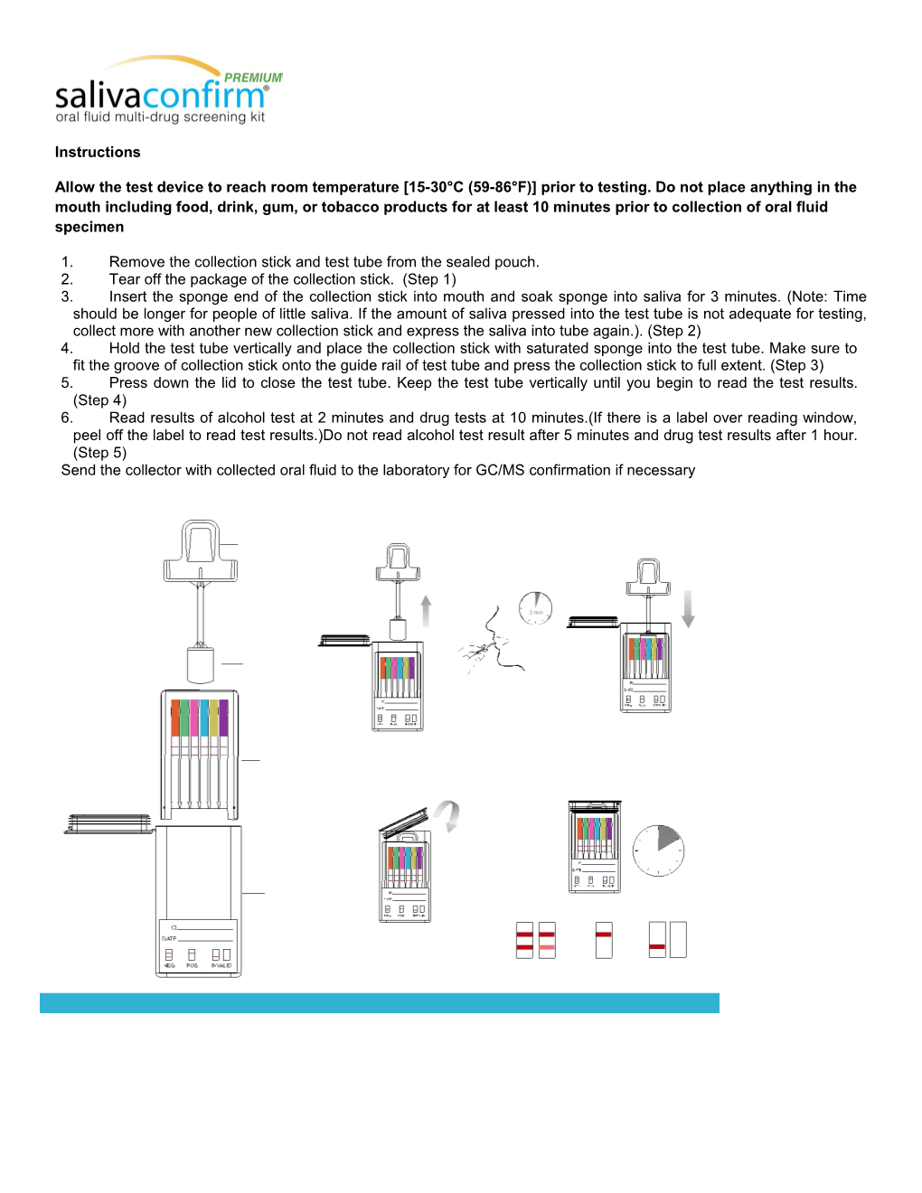 Allow the Test Device to Reach Room Temperature 15-30 C (59-86 F) Prior to Testing. Do