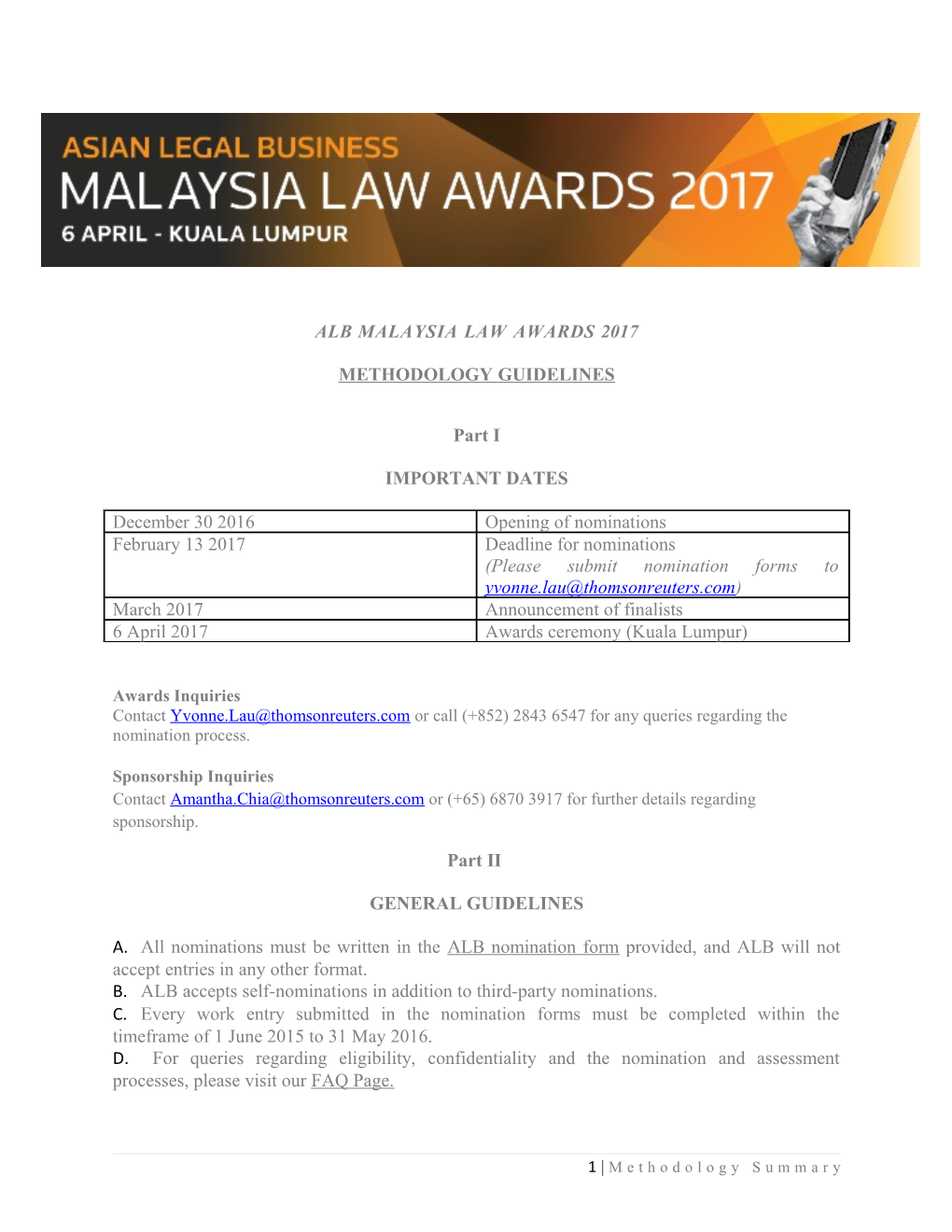 Alb Malaysia Law Awards 2017