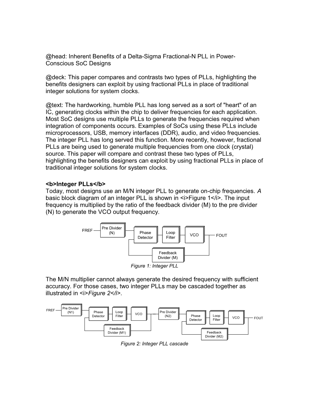 Improving Soc Power Management and Clock Generation Using a Delta-Sigma Fractional-N PLL