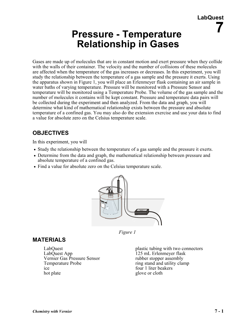 Pressure-Temperature Relationship in Gases